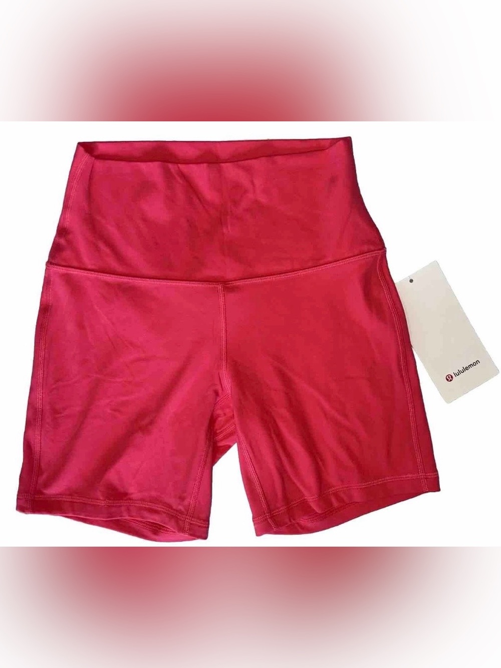 NWT LULULEMON SIZE 6 ALIGN HIGH RISE 6”SHORT AUTHENTIC LIPGLOSS PINK RETAIL $64